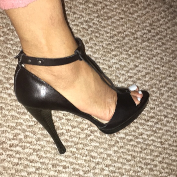 CREATIVE RECREATION MADE IN ITALY REAL LEATHER PLATFORM ANKLE T STRAP SIZE 9 - Picture 4 of 12